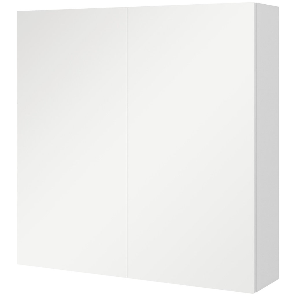 Kleankin Wall-Mounted Bathroom Cabinet High Gloss White 60x15cm