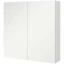Kleankin Wall-Mounted Bathroom Cabinet High Gloss White 60x15cm