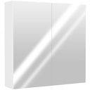 Wall-Mounted Mirror Cabinet Wooden Frame 60x15x60cm