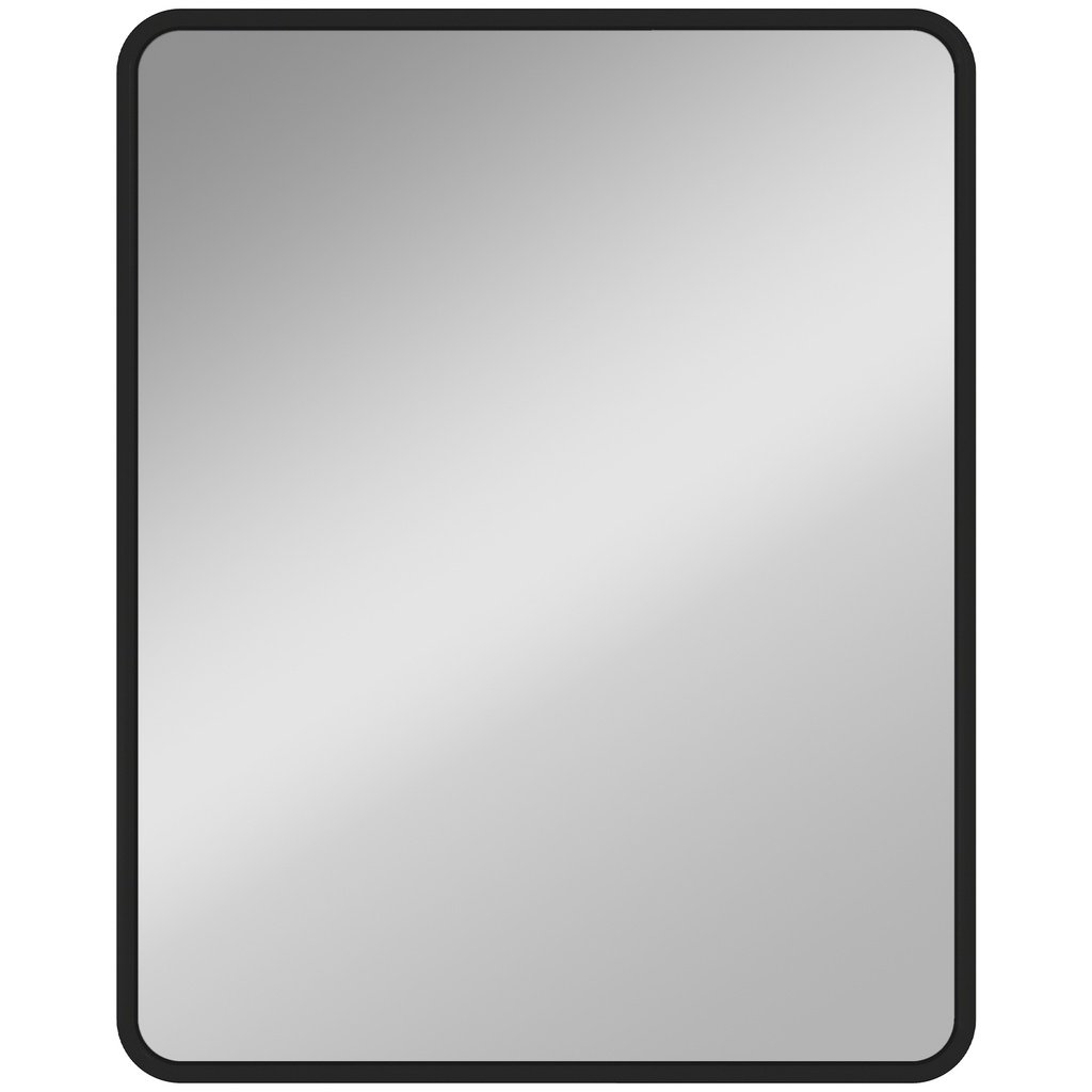 Rectangular Wall Mirror HD Glass Black
