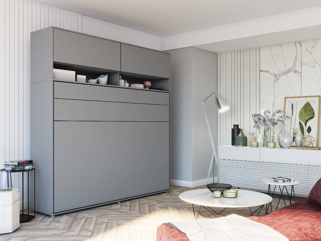 INSTALLATION SERVICE FOR BC-04 Horizontal Wall Bed Concept 140cm With Storage Cabinet