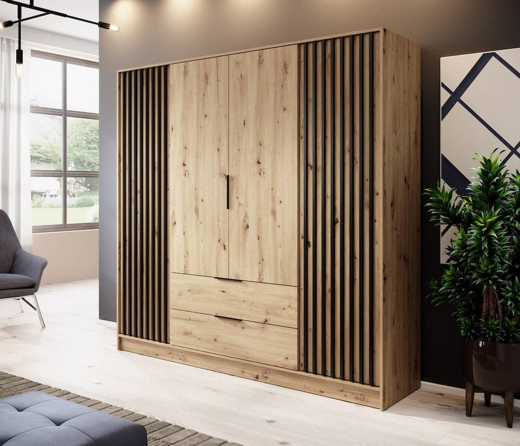 INSTALLATION SERVICE FOR Nelly Hinged Door Wardrobe 206cm Oak Artisan / 206cm