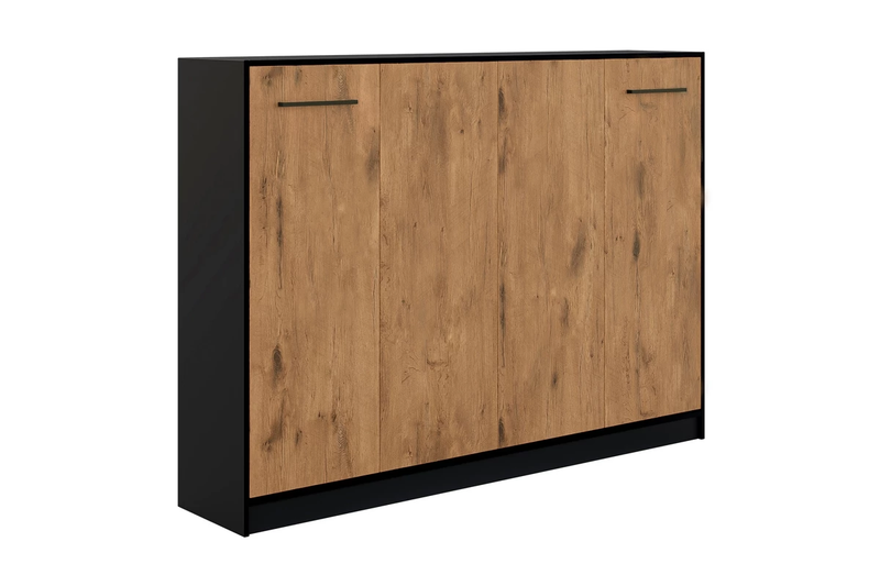 [BS-P-H-90-BL] Basic Murphy Bed Horizontal - Black & Lancelot 90, 120, 140 x 200 cm - 90x200 cm