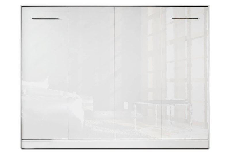 [BS-P-H-120-WG] Basic Murphy Bed Horizontal - White Gloss 90, 120, 140 x 200 cm - 120x200 cm
