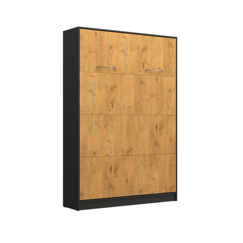 [BS-P-V-120-BL] Basic Murphy Bed Vertical - Black & Lancelot 90, 120, 140 x 200 cm - 120x200 cm