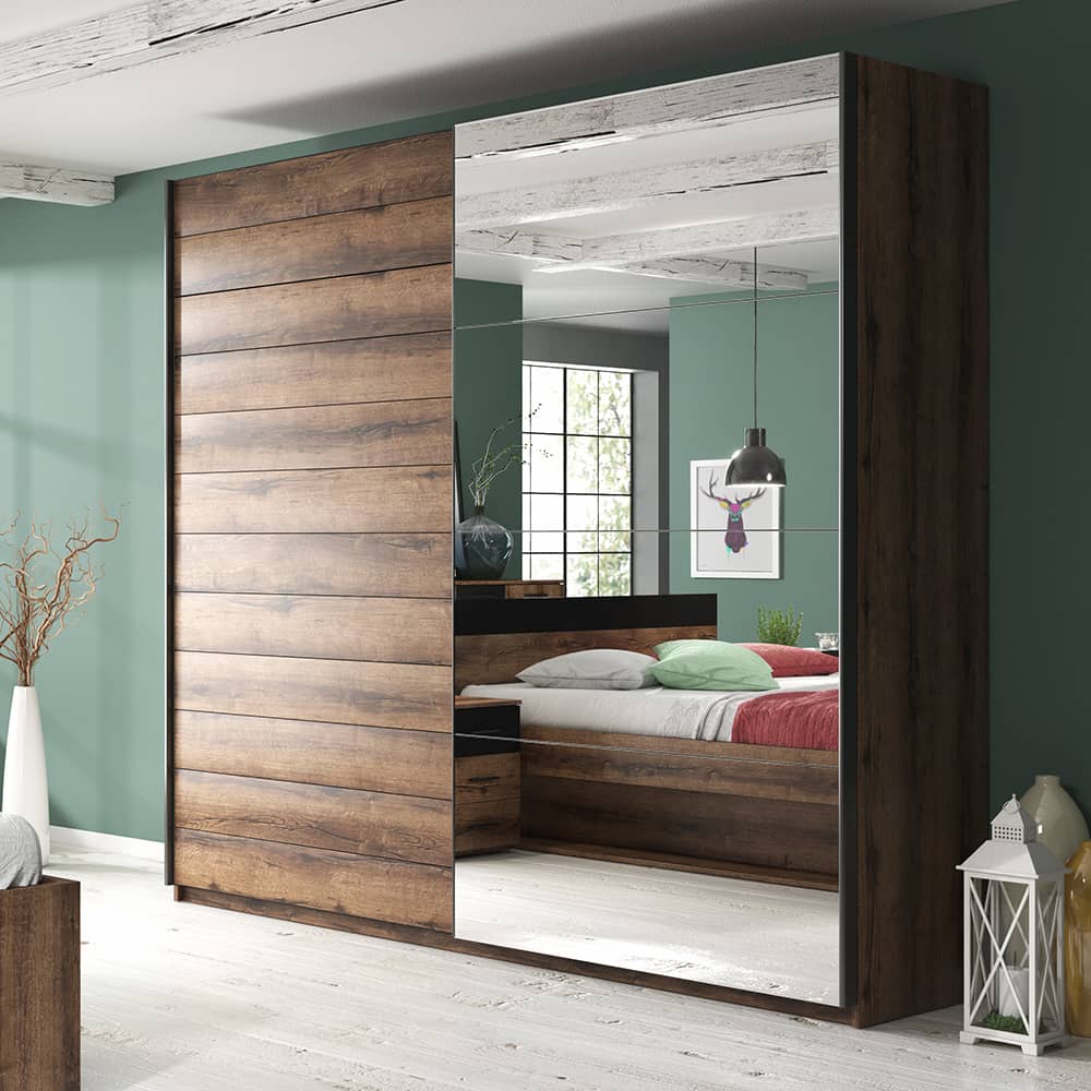 INSTALLATION SERVICE FOR Beta Sliding Door Mirrored Wardrobe 200cm / Oak Monastery