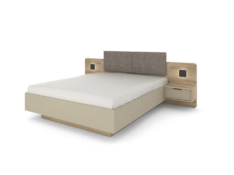 Lask Letto – Bed with Integrated Nightstands - Standard