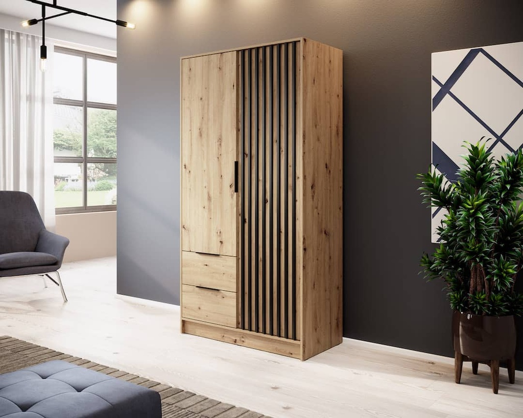 INSTALLATION SERVICE FOR Nelly Hinged Door Wardrobe 105cm Oak Artisan / 105cm