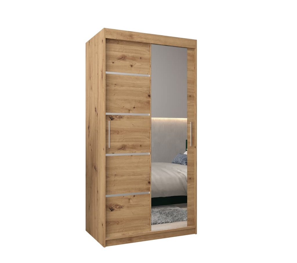 [VER 02 100 ARAR] INSTALLATION SERVICE FOR Verona 02 Sliding Door Wardrobe 100cm Oak Artisan / 100cm