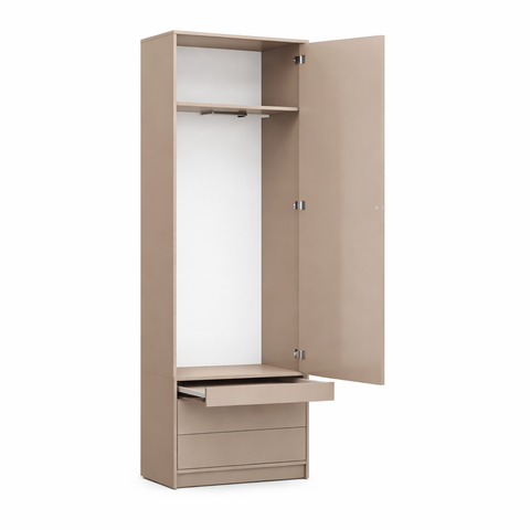 INSTALLATION SERVICE FOR PHANTOM FURNITURE Basic Spacious Wardrobe with Pull-Out Nightstand - Congo