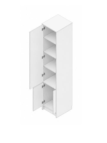 INSTALLATION SERVICE FOR PHANTOM FURNITURE Genius Wardrobe 45 cm with Shelves - Oiled Oak