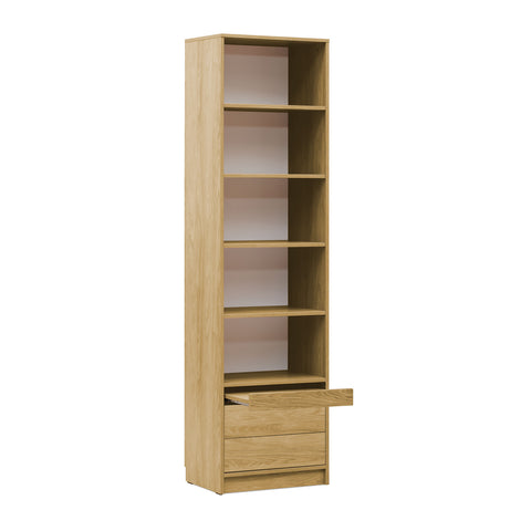 INSTALLATION SERVICE FOR PHANTOM FURNITURE Basic Open Shelving Unit with Drawers - Oiled Oak