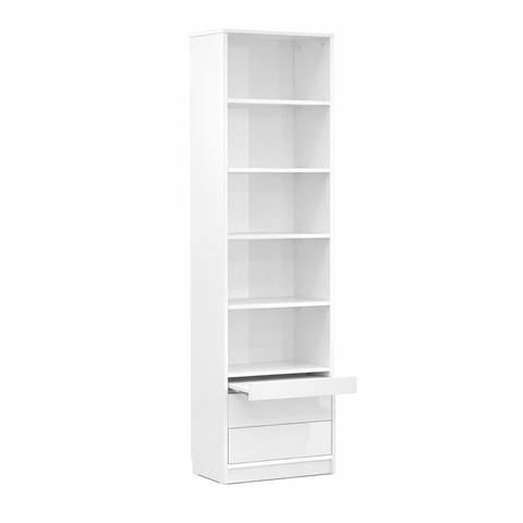 INSTALLATION SERVICE FOR PHANTOM FURNITURE Basic Open Shelving Unit with Drawers - White Gloss