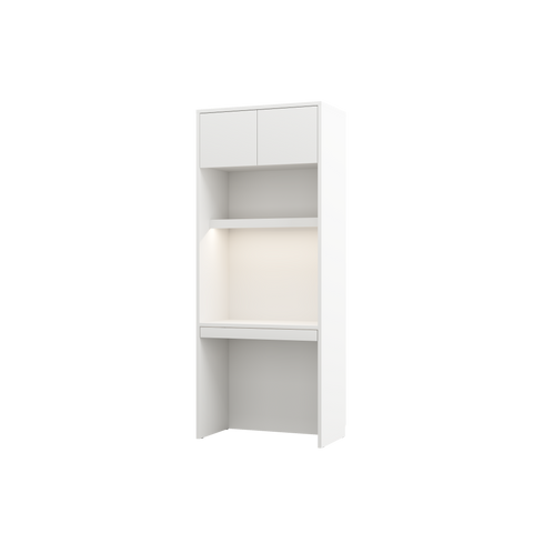 INSTALLATION SERVICE FOR PHANTOM FURNITURE GENIUS Desk Shelf Unit – 90 cm Wide - White Gloss