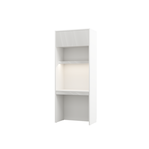 INSTALLATION SERVICE FOR PHANTOM FURNITURE GENIUS Desk Shelf Unit – 90 cm Wide - White Matte