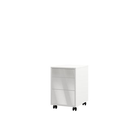 INSTALLATION SERVICE FOR PHANTOM FURNITURE Genius Mobile Storage Unit - White Gloss