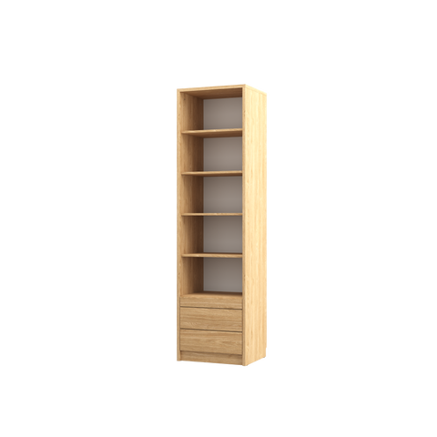 INSTALLATION SERVICE FOR PHANTOM FURNITURE Genius Open Shelving Unit with Drawers - Oiled Oak