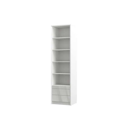 INSTALLATION SERVICE FOR PHANTOM FURNITURE Genius Open Shelving Unit with Drawers - White Matte