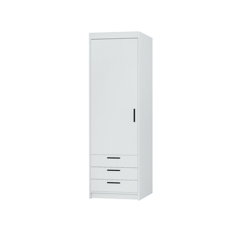 [ELENA WH01 3S] INSTALLATION SERVICE FOR PHANTOM FURNITURE LE Elena 1D 3S DL01 3S Wardrobe in White