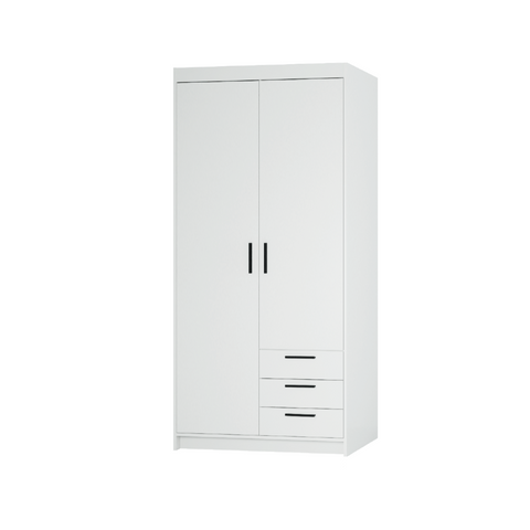 [ELENA WH02 3S] INSTALLATION SERVICE FOR PHANTOM FURNITURE LE Elena 2D 3S DL02 3S Wardrobe in White