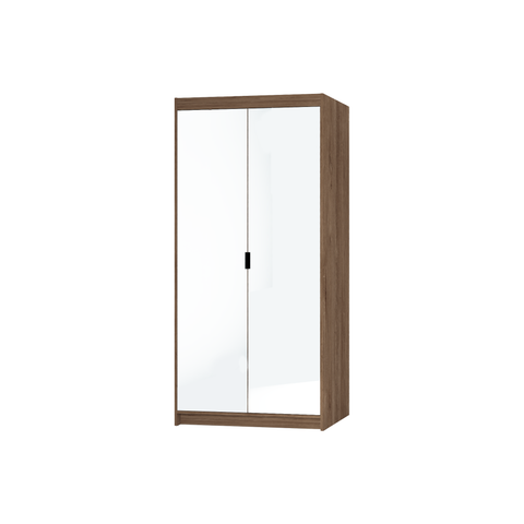 [ELENA DL02 - LUSTRO] INSTALLATION SERVICE FOR PHANTOM FURNITURE LE Elena 2D Mirrored Wardrobe in Lefkas Oak