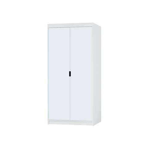 [ELENA WH02 - LUSTRO] INSTALLATION SERVICE FOR PHANTOM FURNITURE LE Elena 2D Mirrored Wardrobe in White