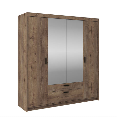 INSTALLATION SERVICE FOR PHANTOM FURNITURE LE Elena 4D DL04 Mirrored Wardrobe in Lefkas Oak