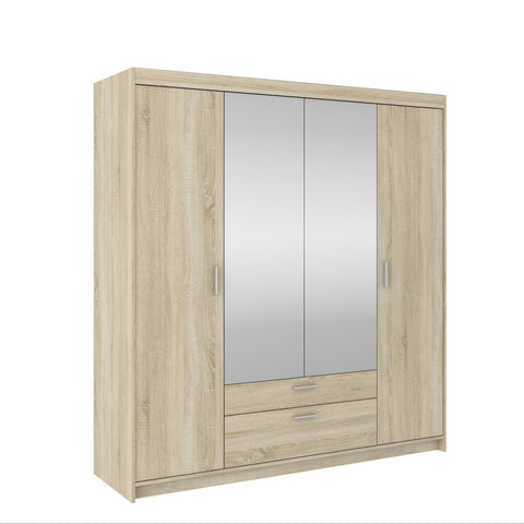 INSTALLATION SERVICE FOR PHANTOM FURNITURE LE Elena 4D DL04 Mirrored Wardrobe in Sonoma Oak