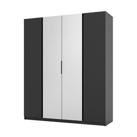 [LE KAJA BL/BL 2F 2 LUSTRO] INSTALLATION SERVICE FOR PHANTOM FURNITURE LE KAJA BL/BL 2F 2 Wardrobe with Mirror - Wardrobe without LED lighting