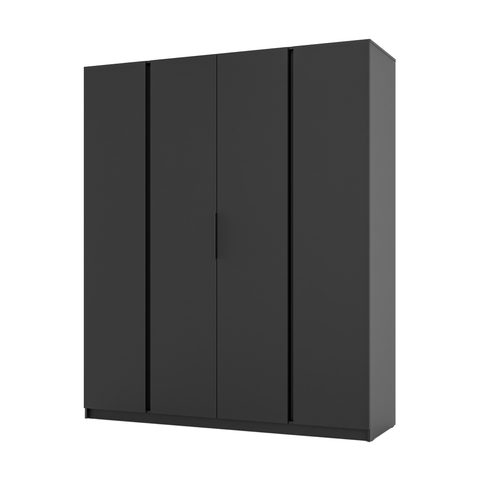 [LE KAJA BL/BL 4F] INSTALLATION SERVICE FOR PHANTOM FURNITURE LE KAJA BL/BL 4F Wardrobe - Wardrobe with warm white LED lighting