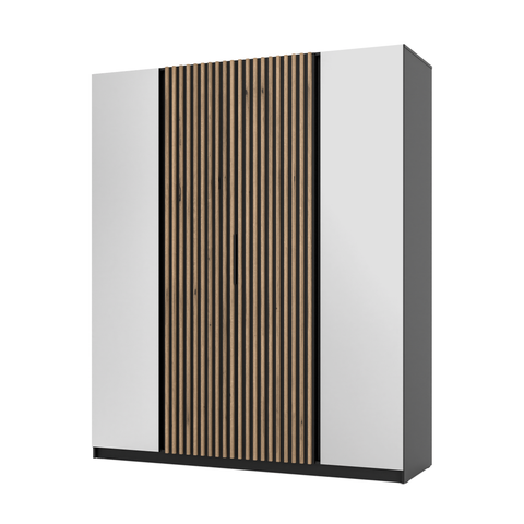INSTALLATION SERVICE FOR PHANTOM FURNITURE LE KAJA BL/BL-EV 2 2LAM Wardrobe with Mirror - Wardrobe without LED lighting