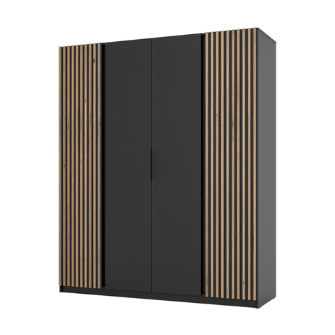 [KAJA BL/BL-EV 2LAM 2F] INSTALLATION SERVICE FOR PHANTOM FURNITURE LE KAJA BL/BL-EV 2LAM 2F Wardrobe - Wardrobe with warm white LED lighting