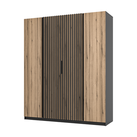 [LE KAJA BL/EV-BL 2F 2LAM] INSTALLATION SERVICE FOR PHANTOM FURNITURE LE KAJA BL/EV-BL 2F 2LAM Wardrobe - Wardrobe without LED lighting