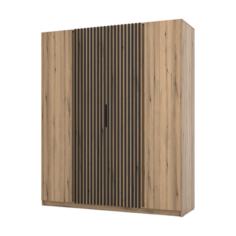 INSTALLATION SERVICE FOR PHANTOM FURNITURE LE KAJA EV/EV-BL 2F 2LAM Wardrobe - Wardrobe with warm white LED lighting