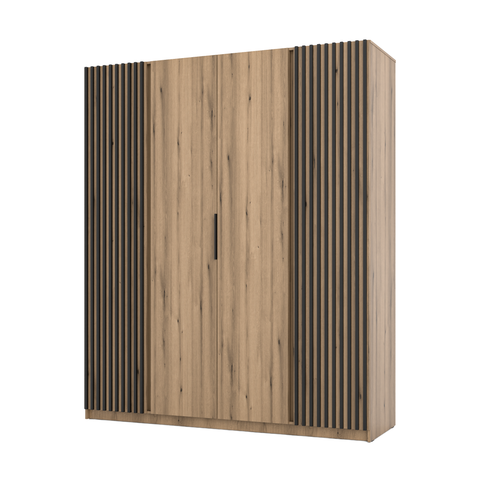 [LE KAJA EV/EV-BL 2LAM 2F] INSTALLATION SERVICE FOR PHANTOM FURNITURE LE KAJA EV/EV-BL 2LAM 2F Wardrobe - Wardrobe with warm white LED lighting