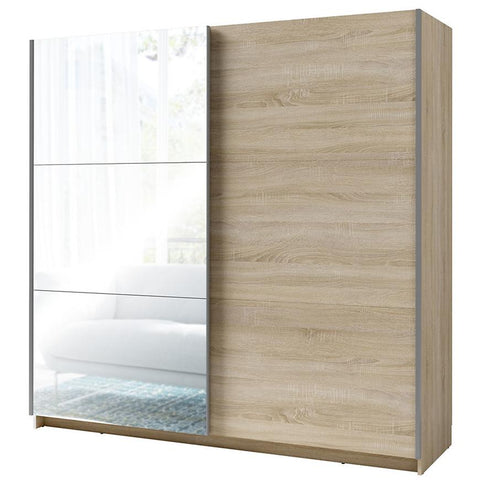 [A3-R20128/R20128-III-11-B] INSTALLATION SERVICE FOR PHANTOM FURNITURE MO Arsala III 11 Sliding Wardrobe with Mirror 200 cm – Sonoma Oak