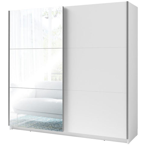 [A3-W10200/W10200-III-10-B] INSTALLATION SERVICE FOR PHANTOM FURNITURE MO Arsala III 11 Sliding Wardrobe with Mirror 200cm– White