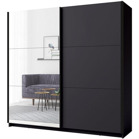 [A3-U12257/U12257-III-11-B] INSTALLATION SERVICE FOR PHANTOM FURNITURE MO Arsala III Sliding Wardrobe 200 cm– Graphite