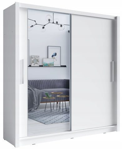 INSTALLATION SERVICE FOR PHANTOM FURNITURE MO Baku 10 - Sliding Door Wardrobe 155 cm - White