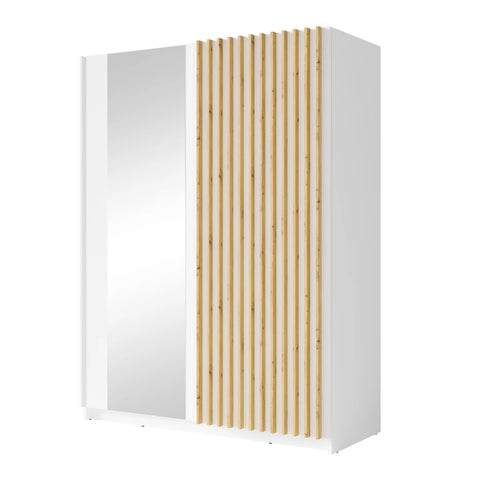 [D5-W10200/R20315-III10-B] INSTALLATION SERVICE FOR PHANTOM FURNITURE MO Dalia White Wardrobe with Mirror – 150.5 cm