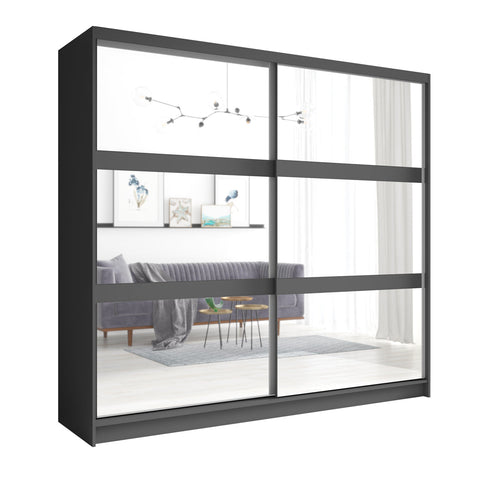 [F1-U12012/U12012-12-B] INSTALLATION SERVICE FOR PHANTOM FURNITURE MO Fino 12 Sliding Wardrobe – Graphite
