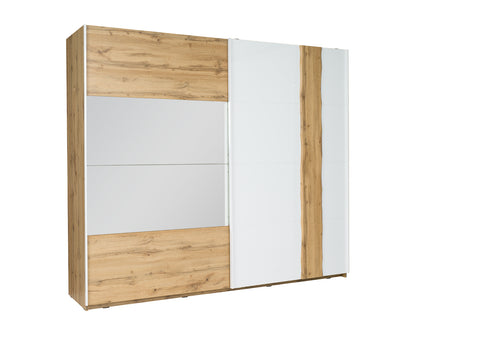 INSTALLATION SERVICE FOR PHANTOM FURNITURE MO Wood 12 Sliding Wardrobe 250 cm– White & Wotan Oak