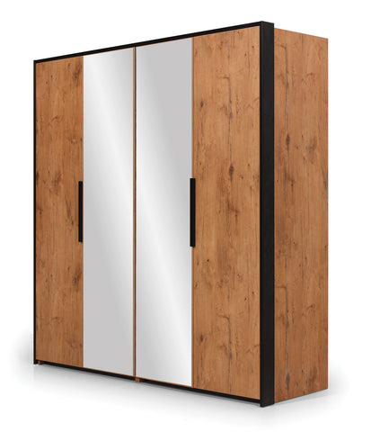NE Loft 4-Door Wardrobe with Mirrors – 204 cm