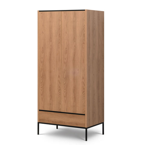 INSTALLATION SERVICE FOR PHANTOM FURNITURE NE Loft Caramel – 2-Door Wardrobe with Shelves, Rail and Drawer