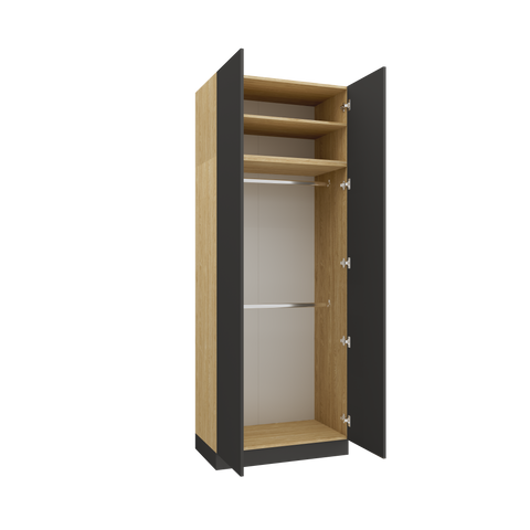 [Element nr 27] INSTALLATION SERVICE FOR PHANTOM FURNITURE Sleep Varia Two-Door Wardrobe – 90 cm – Oiled Oak / Graphite