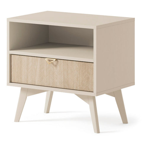 INSTALLATION SERVICE FOR PHANTOM FURNITURE Forest Nightstand S54 – Rustic Elegance Sand Beige