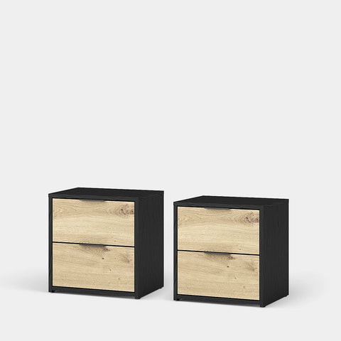 INSTALLATION SERVICE FOR PHANTOM FURNITURE MO Upsala Nightstand Set – Black Graphite & Artisan Oak