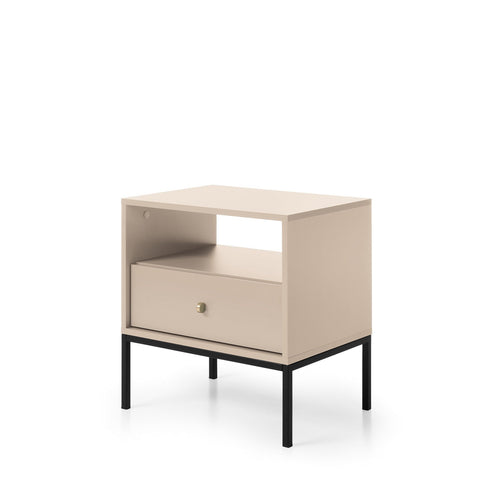 INSTALLATION SERVICE FOR PHANTOM FURNITURE Mono Nightstand Beige - Sandy Beige with black metal legs