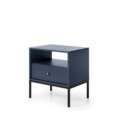 INSTALLATION SERVICE FOR PHANTOM FURNITURE Mono Nightstand Navy - Navy Blue with black metal legs