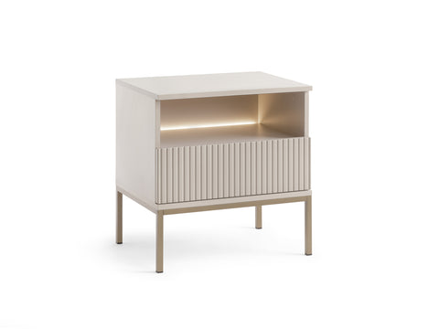 [SENTO S54 1 PKT LED] INSTALLATION SERVICE FOR PHANTOM FURNITURE Sento Nightstand - Modern Simplicity with Functional Elegance Cashmere